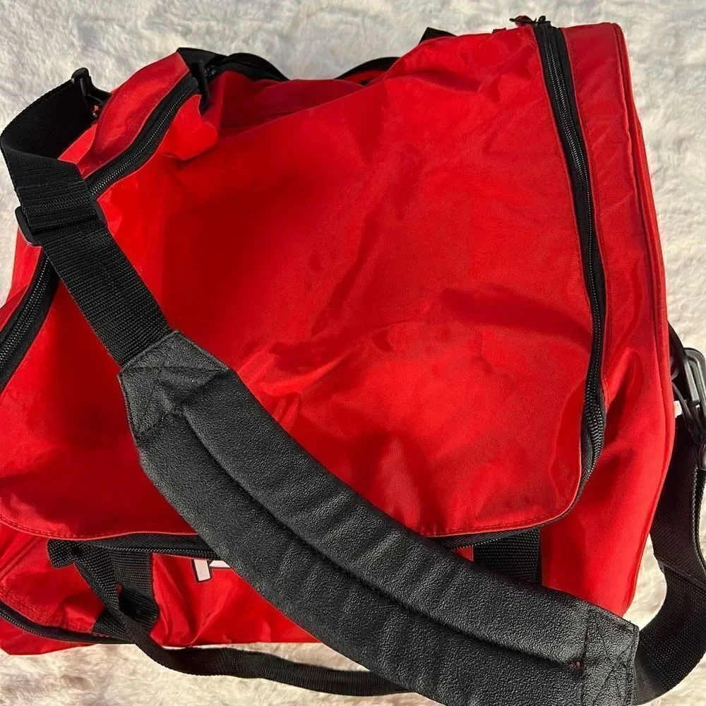 Vintage K2 Skis Ski Boot Bag Snow Board Carry Duffle 80s / 90s Red Black